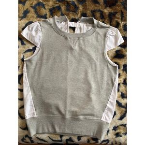 White and grey shirt